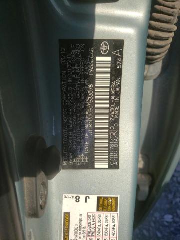 Foto 10 de la subasta – 2012 TOYOTA PRIUS con VIN JTDKN3DU5C1533078