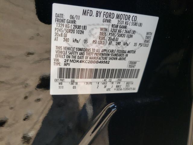 Photo 10 from auction – 2011 FORD EDGE LIMIT with VIN 2FMDK4KC2BBB49582
