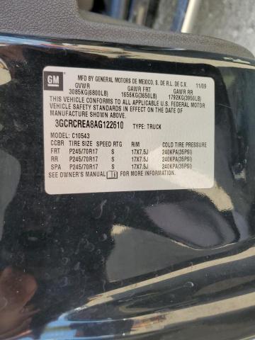 Photo 10 from auction – 2010 CHEVROLET SILVERADO with VIN 3GCRCREA8AG122610