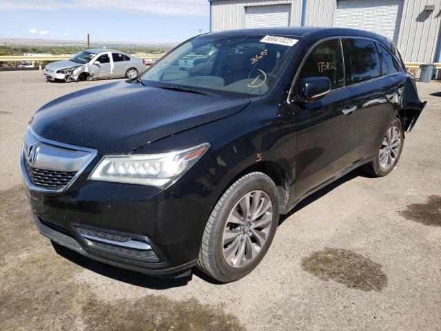 Photo 2 from auction – 2014 ACURA MDX TECHNO with VIN 5FRYD4H43EB018506
