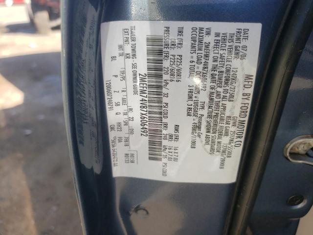 Photo 10 from auction – 2007 MERCURY GRAND MARQ with VIN 2MEFM74V87X606492