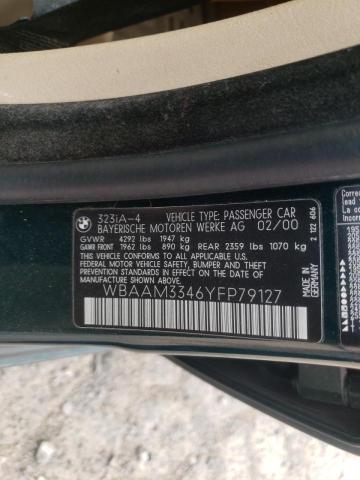 Photo 10 from auction – 2000 BMW 323 I with VIN WBAAM3346YFP79127