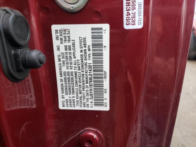 Photo 10 from auction – 2008 HONDA ELEMENT EX with VIN 5J6YH18768L014301