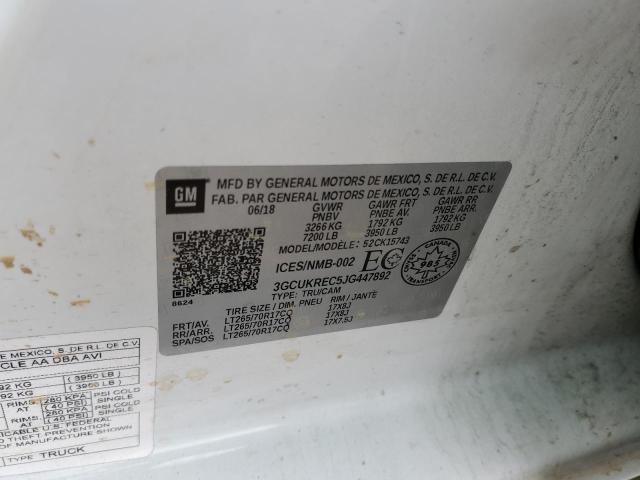 Photo 10 from auction – 2018 CHEVROLET SILVERADO with VIN 3GCUKREC5JG447892