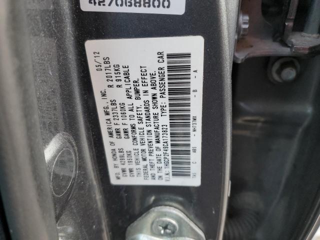 Photo 10 from auction – 2012 HONDA ACCORD LXP with VIN 1HGCP2F49CA173823