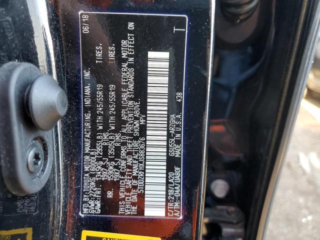Photo 10 from auction – 2018 TOYOTA HIGHLANDER with VIN 5TDDZRFHXJS883676