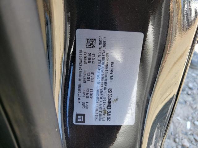 Photo 10 from auction – 2011 CHEVROLET CAMARO LT with VIN 2G1FC1ED9B9209158