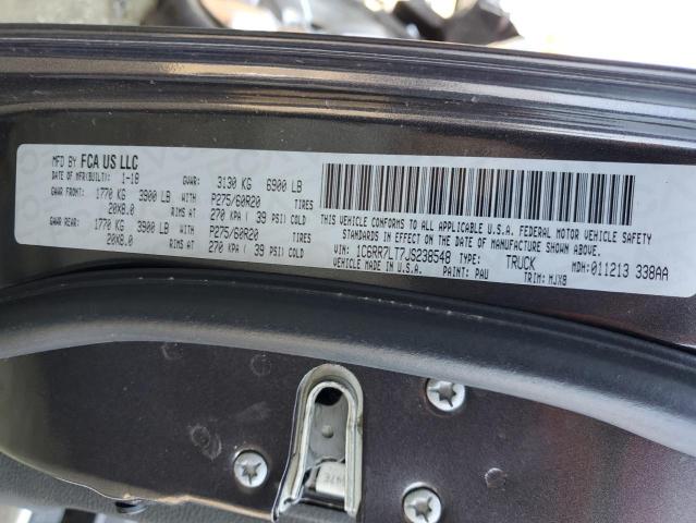 Photo 10 from auction – 2018 RAM 1500 SLT with VIN 1C6RR7LT7JS238548