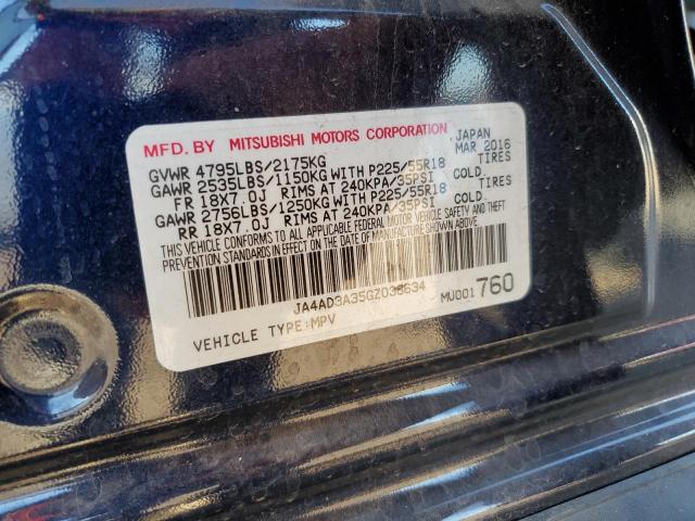 Photo 10 from auction – 2016 MITSUBISHI OUTLANDER with VIN JA4AD3A35GZ038634