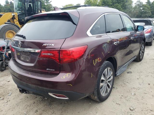 Photo 4 from auction – 2014 ACURA MDX TECHNO with VIN 5FRYD4H46EB049880