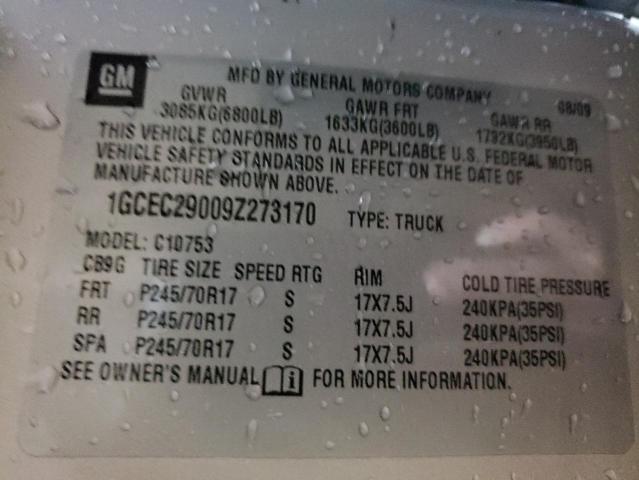 Photo 10 from auction – 2009 CHEVROLET SILVERADO with VIN 1GCEC29009Z273170
