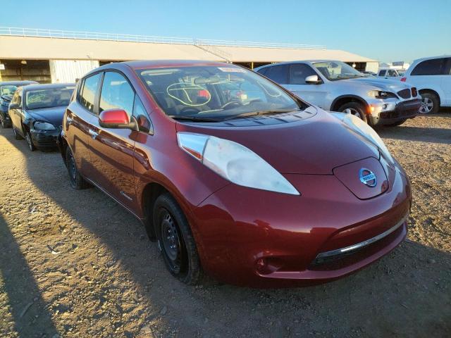 NISSAN LEAF S 2015 with VIN 1N4AZ0CPXFC330504 - Photo from auction