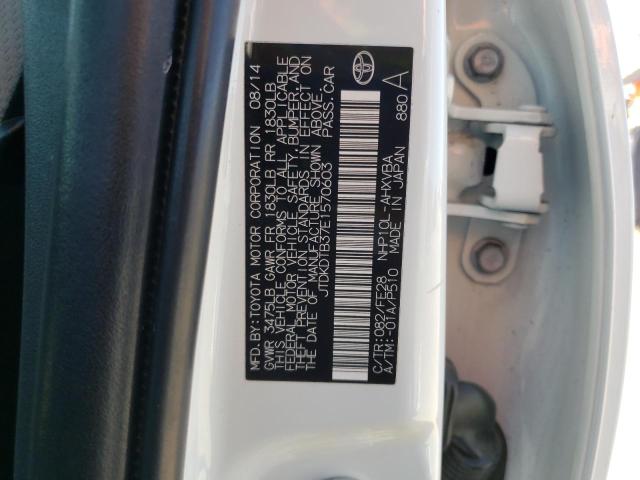 Photo 10 from auction – 2014 TOYOTA PRIUS C with VIN JTDKDTB37E1570603