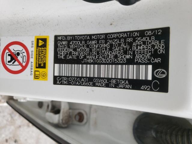 Photo 10 from auction – 2013 LEXUS ES 350 with VIN JTHBK1GG3D2015323
