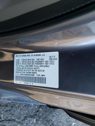 Photo 10 from auction – 2017 HONDA ODYSSEY EX with VIN 5FNRL5H68HB010955