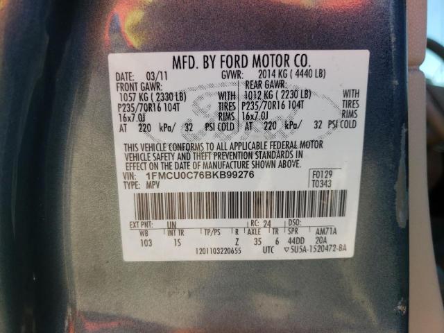 Photo 10 from auction – 2011 FORD ESCAPE XLS with VIN 1FMCU0C76BKB99276