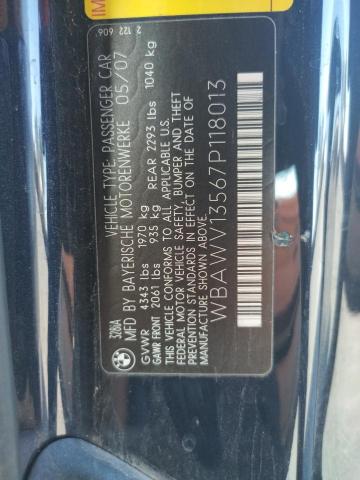 Photo 10 from auction – 2007 BMW 328 I SULE with VIN WBAWV13567P118013