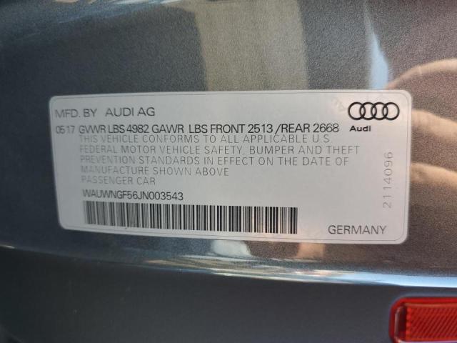 Photo 10 from auction – 2018 AUDI A5 PREMIUM with VIN WAUWNGF56JN003543