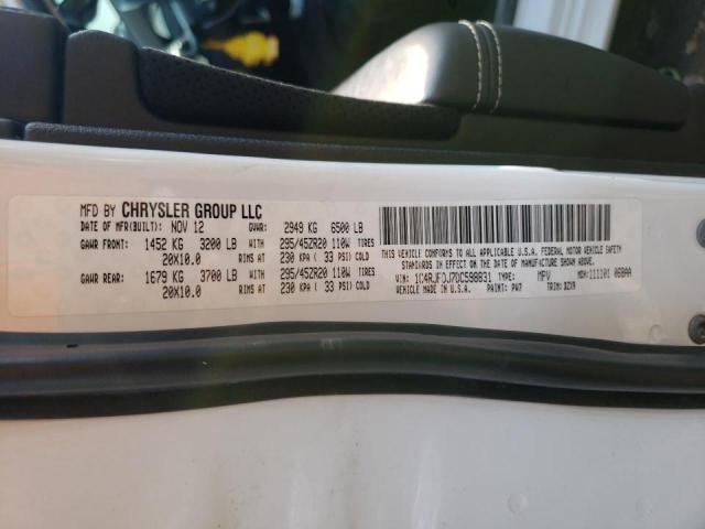 Photo 10 from auction – 2013 JEEP GRAND CHER with VIN 1C4RJFDJ7DC598831