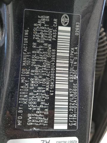 Photo 10 from auction – 2011 TOYOTA AVALON BAS with VIN 4T1BK3DB0BU438668