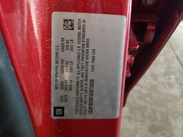 Photo 10 from auction – 2014 BUICK VERANO with VIN 1G4PS5SK1E4219338