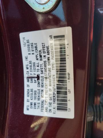 Photo 10 from auction – 2015 HONDA ACCORD LX with VIN 1HGCR2F38FA035874