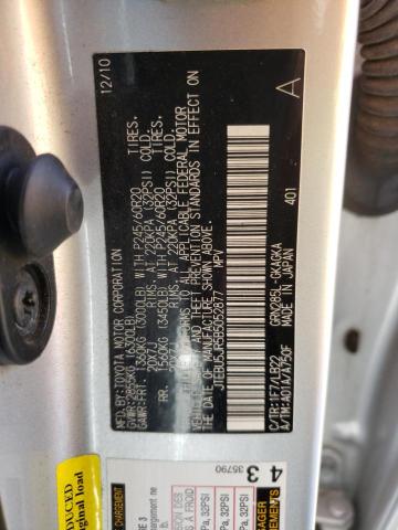 Photo 10 from auction – 2011 TOYOTA 4RUNNER SR with VIN JTEBU5JR5B5052877