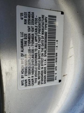 Photo 10 from auction – 2005 HONDA ODYSSEY TO with VIN 5FNRL38865B096882