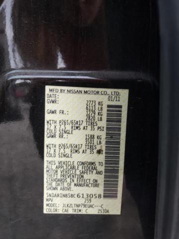 Photo 10 from auction – 2011 NISSAN PATHFINDER with VIN 5N1AR1NB5BC613058