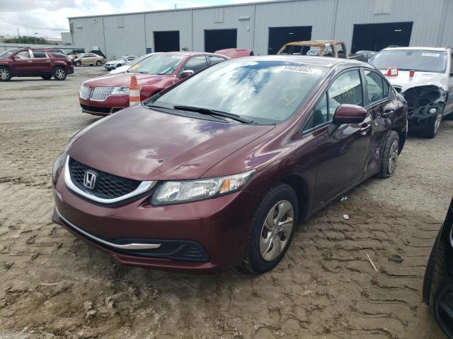 Photo 2 from auction – 2015 HONDA CIVIC LX with VIN 19XFB2F55FE049097