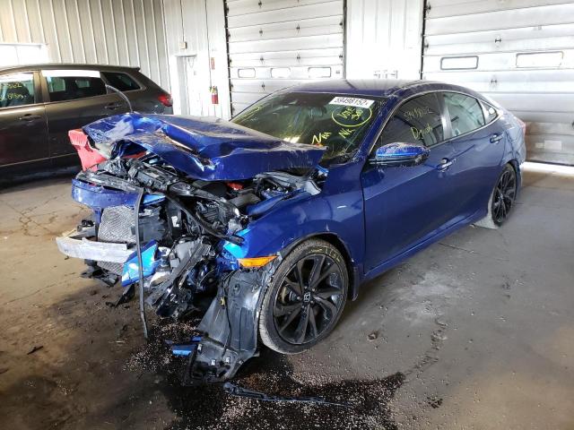 Photo 2 from auction – 2021 HONDA CIVIC with VIN 2HGFC2F89MH545191