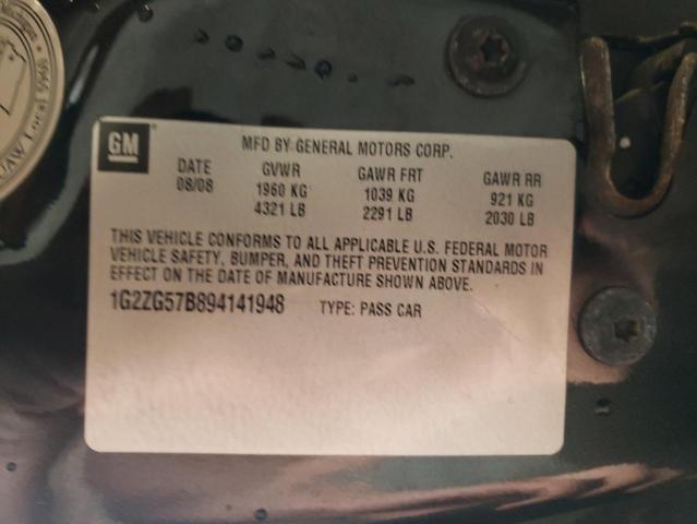 Photo 10 from auction – 2009 PONTIAC G6 with VIN 1G2ZG57B894141948