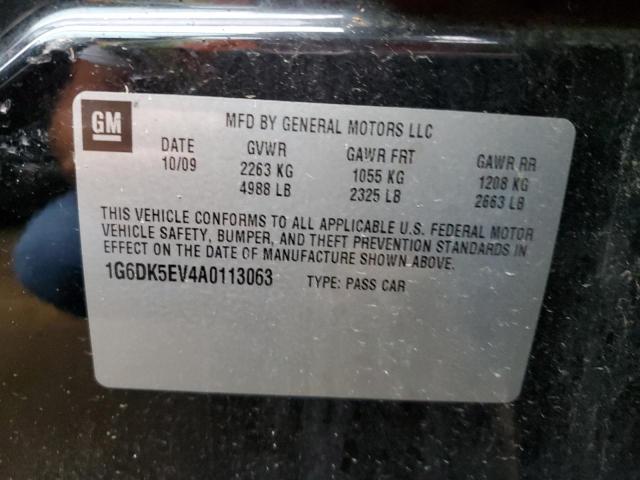 Photo 10 from auction – 2010 CADILLAC CTS PERFOR with VIN 1G6DK5EV4A0113063