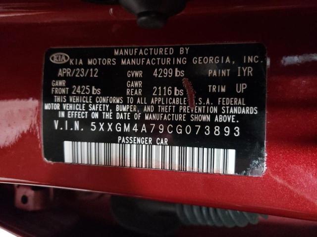 Photo 10 from auction – 2012 KIA OPTIMA LX with VIN 5XXGM4A79CG073893