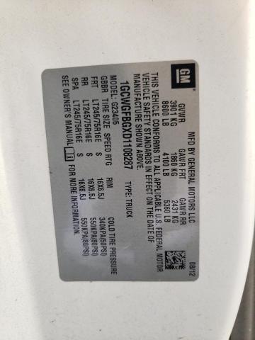 Photo 10 from auction – 2013 CHEVROLET EXPRESS G2 with VIN 1GCWGFBGXD1108287