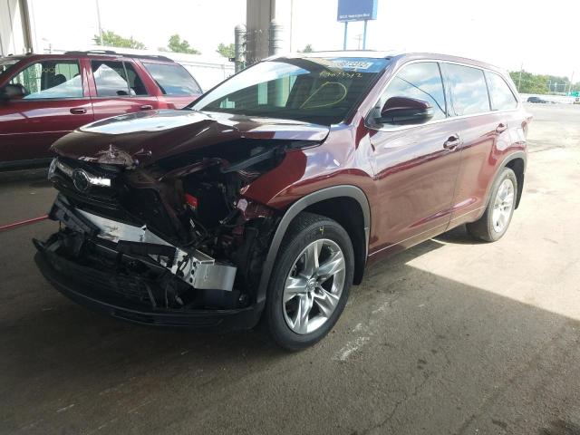 Photo 2 from auction – 2015 TOYOTA HIGHLANDER with VIN 5TDDKRFH8FS098665