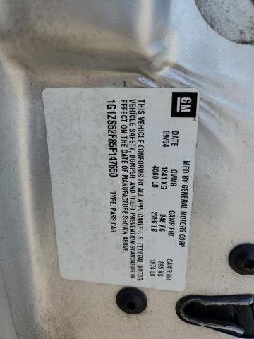 Photo 10 from auction – 2005 CHEVROLET MALIBU with VIN 1G1ZS52F85F147650