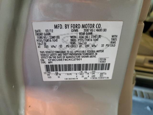Photo 10 from auction – 2010 FORD ESCAPE LIM with VIN 1FMCU9EG1AKB31483