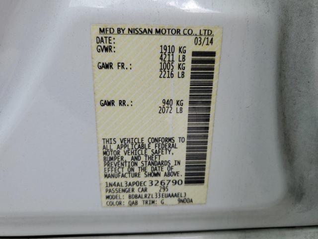 Photo 10 from auction – 2014 NISSAN ALTIMA 2.5 with VIN 1N4AL3AP0EC326790