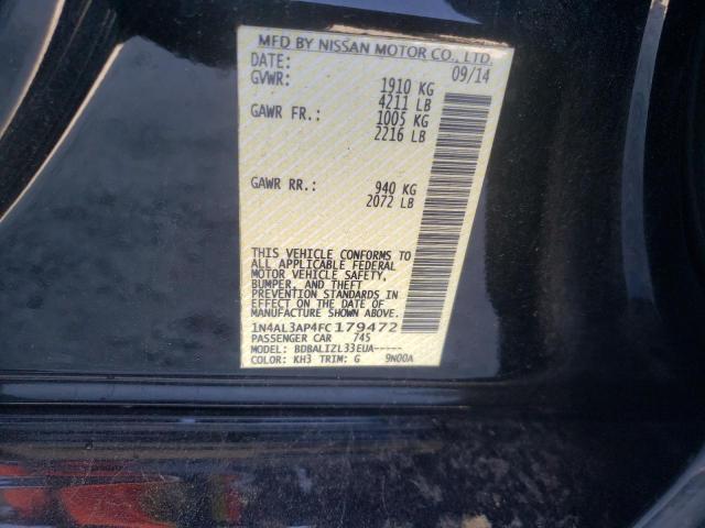Photo 10 from auction – 2015 NISSAN ALTIMA 2.5 with VIN 1N4AL3AP4FC179472