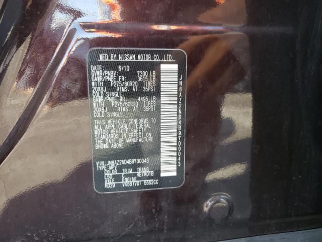 Photo 10 from auction – 2011 INFINITI QX56 with VIN JN8AZ2ND4B9700043