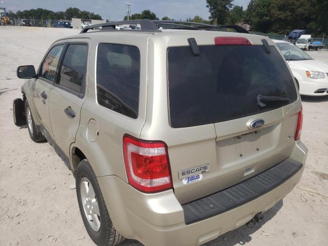 Photo 3 from auction – 2010 FORD ESCAPE XLT with VIN 1FMCU0DG7AKD30759