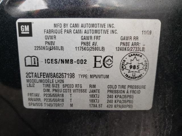 Photo 10 from auction – 2010 GMC TERRAIN SL with VIN 2CTALFEW8A6267198