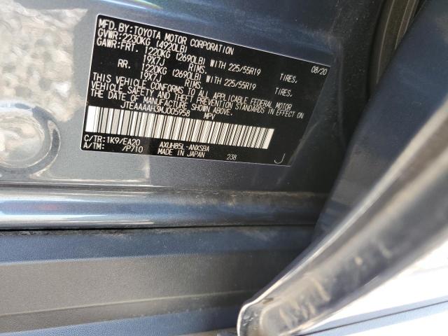 Photo 10 from auction – 2021 TOYOTA VENZA with VIN JTEAAAAH3MJ005958