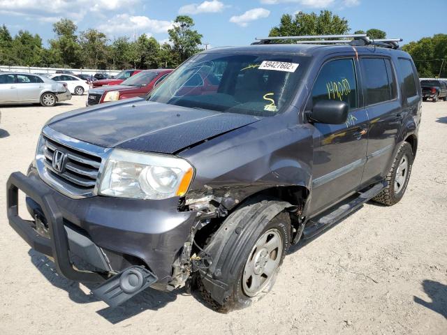 Photo 2 from auction – 2014 HONDA PILOT LX with VIN 5FNYF4H25EB036712