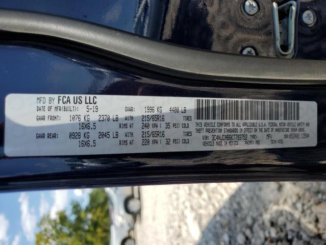 Photo 10 from auction – 2019 JEEP COMPASS SP with VIN 3C4NJCAB6KT793752