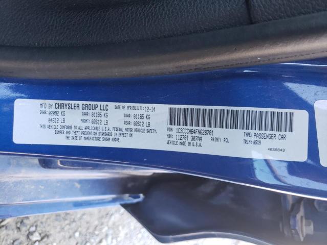 Photo 10 from auction – 2015 CHRYSLER 200 LIMITE with VIN 1C3CCCAB4FN628701