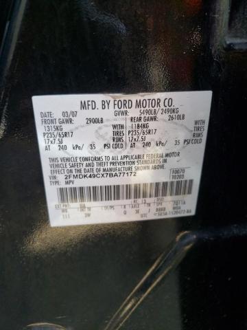 Photo 10 from auction – 2007 FORD EDGE SEL P with VIN 2FMDK49CX7BA77172