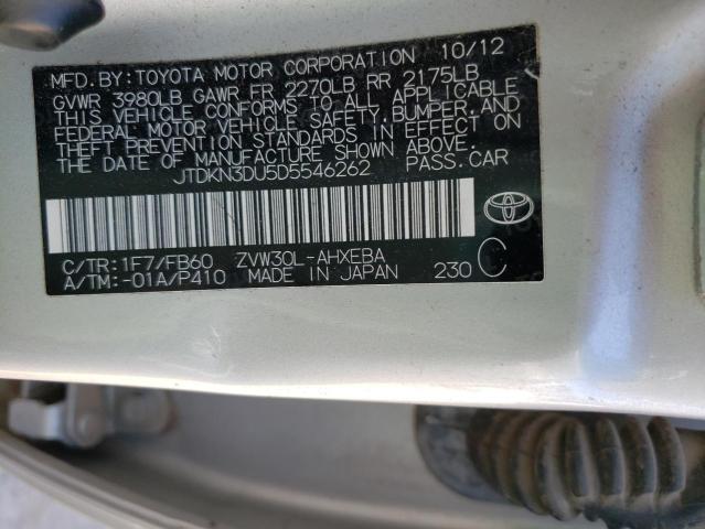 Photo 10 from auction – 2013 TOYOTA PRIUS with VIN JTDKN3DU5D5546262
