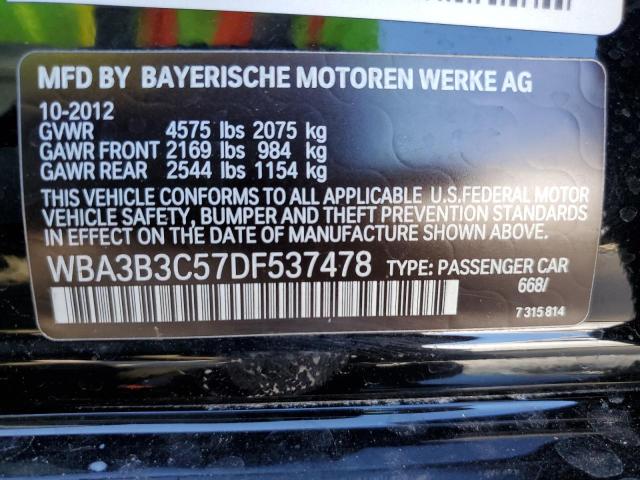 Photo 10 from auction – 2013 BMW 328 XI with VIN WBA3B3C57DF537478